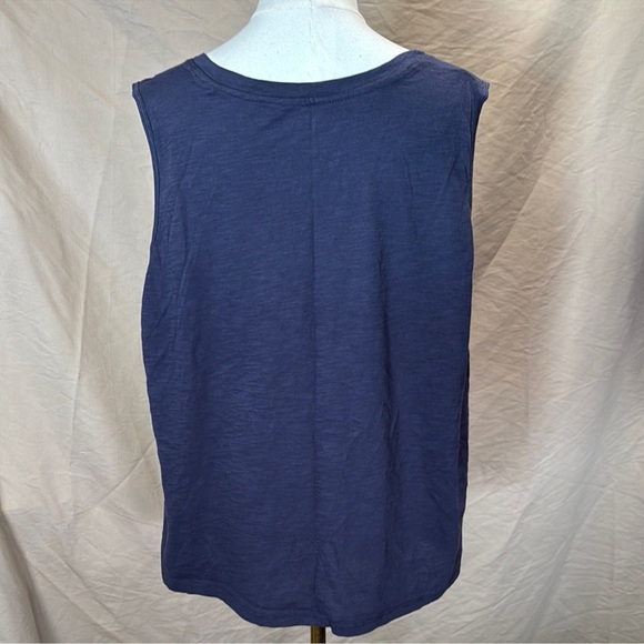 Old Navy Navy Blue V-Neck Tank Top - Picture 4 of 5